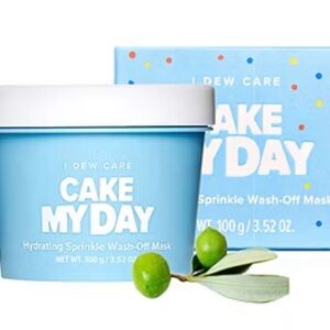 2 Packages-  I Dew Care Cake My Day Hydrating Sprinkle Wash-Off Mask - Blue